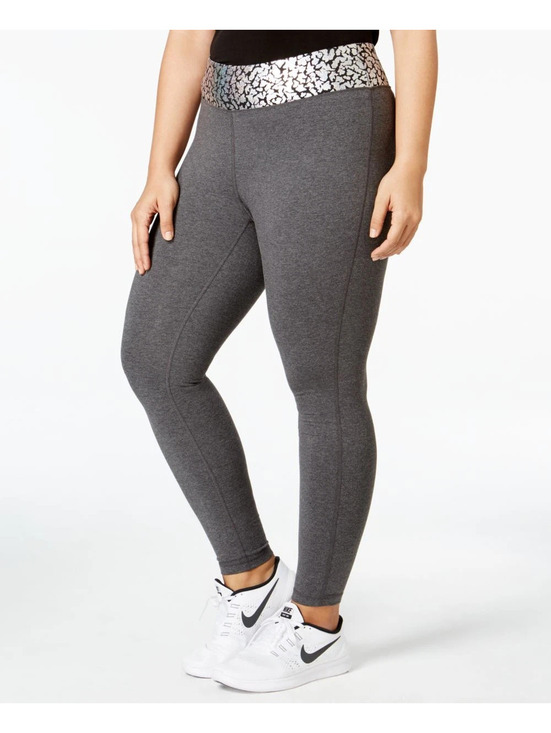 Material Girl Pants - Material Girl Women Active Plus Size Waist Crackle Printed Yoga Leggings Size 3X